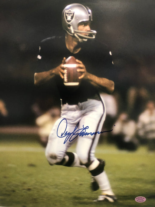 Daryl Lamonica Autographed Photo L.A Raiders (About To Throw Ball) - Pastime Sports & Games