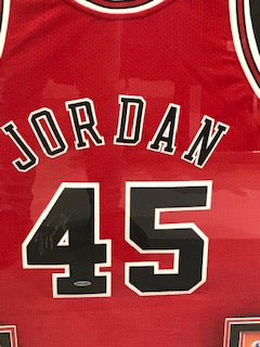 Michael Jordan Autographed Framed Basketball Jersey UDA Upper Deck Authenticated - Pastime Sports & Games