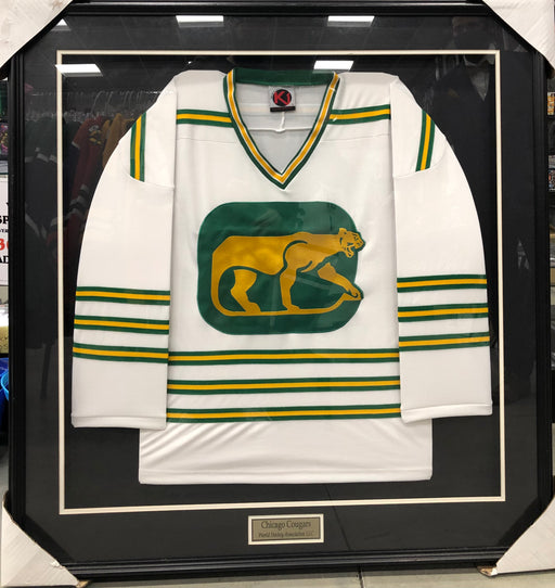 Chicago Cougars Framed Hockey Jersey - Pastime Sports & Games