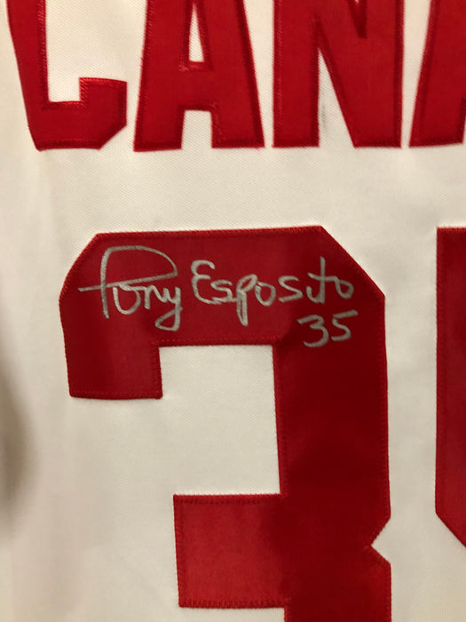 Tony Esposito Autographed Team Canada Jersey - Pastime Sports & Games