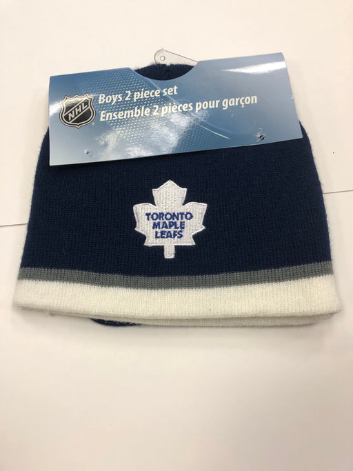 NHL Maple Leafs Child Size 2 Piece Mitten and Toque Set - Pastime Sports & Games