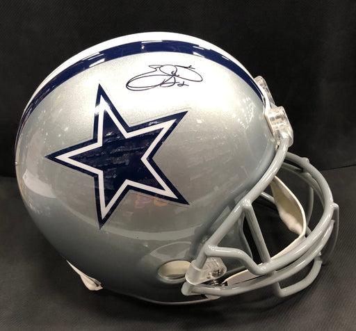 Emmitt Smith Autographed Dallas Cowboys Football Helmet - Pastime Sports & Games