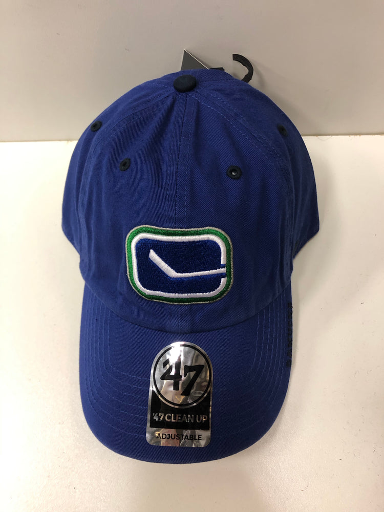 NHL Vancouver Canucks Hat Stick Logo Blue Adjustable - Pastime Sports & Games