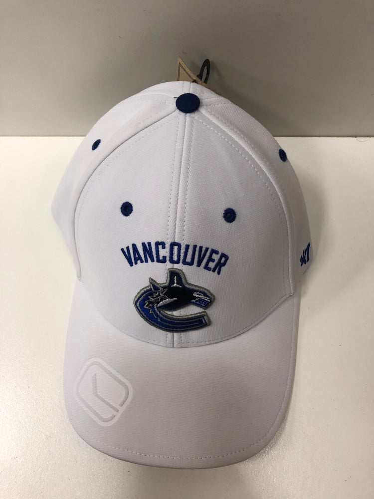 NHL Vancouver Canucks Hat White Orca And Stick Logo - Pastime Sports & Games