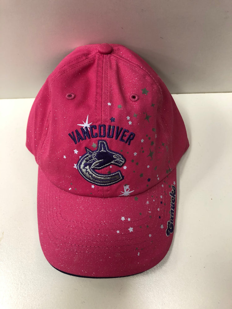 NHL Vancouver Canucks Hat Pink With Stars Orca Logo Youth - Pastime Sports & Games