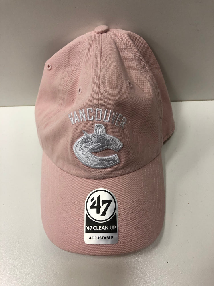 NHL Vancouver Canucks Pink Adjustable Hat Orca Logo - Pastime Sports & Games