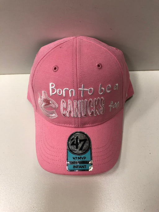 NHL Vancouver Canucks Pink Hat Born To Be Canuck Infant - Pastime Sports & Games