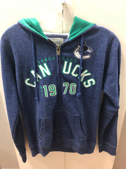 NHL Vancouver Canucks Women Zip Up Speckle Sweater - Pastime Sports & Games