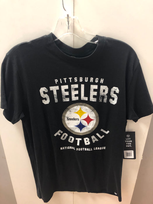 NFL Pittsburgh Steelers Medium Faded Logo Mens T-Shirt - Pastime Sports & Games