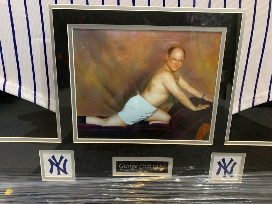 Jason Alexander autographed George Costanza framed New York Yankees jersey - Pastime Sports & Games
