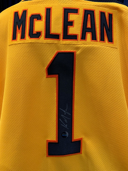 Kirk McLean Autographed Vancouver Canucks Hockey Jersey (Orange CCM) - Pastime Sports & Games