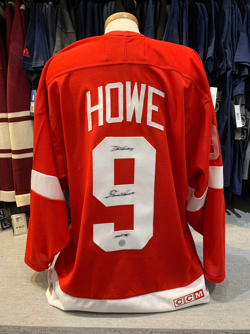 Gordie Howe Autographed Detroit Red Wings Hockey Jersey - Pastime Sports & Games