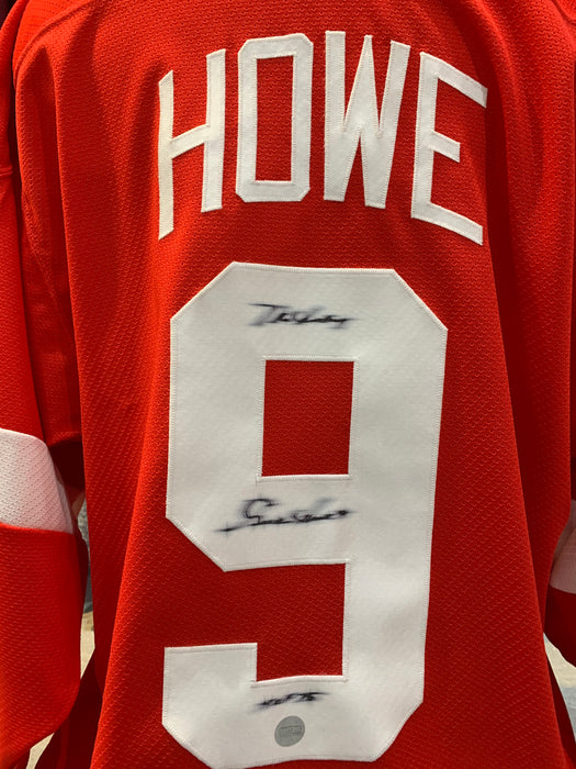 Gordie Howe Autographed Detroit Red Wings Hockey Jersey - Pastime Sports & Games