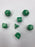 Pastime 7 Polyhedral RPG Dice Set: Light Green Marbled W/ White - Pastime Sports & Games