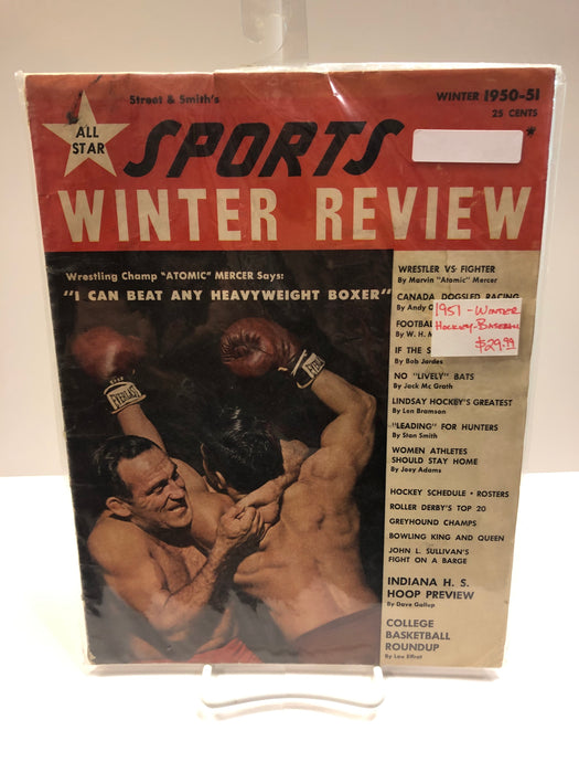 Sports Winter Review 1951 Magazine - Pastime Sports & Games