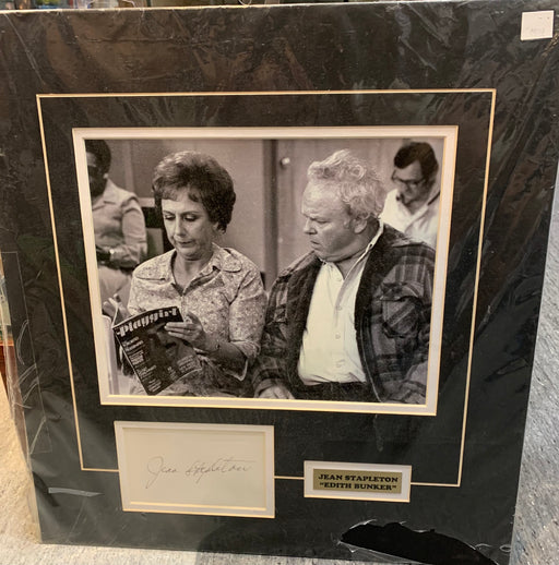 Jean Stapleton Autographed Celebrity Matted Photo - Pastime Sports & Games