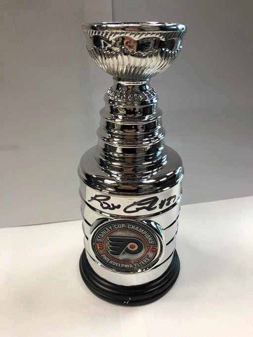 Reggie Leach Autographed Mini Replica Stanley Cup - Pastime Sports & Games