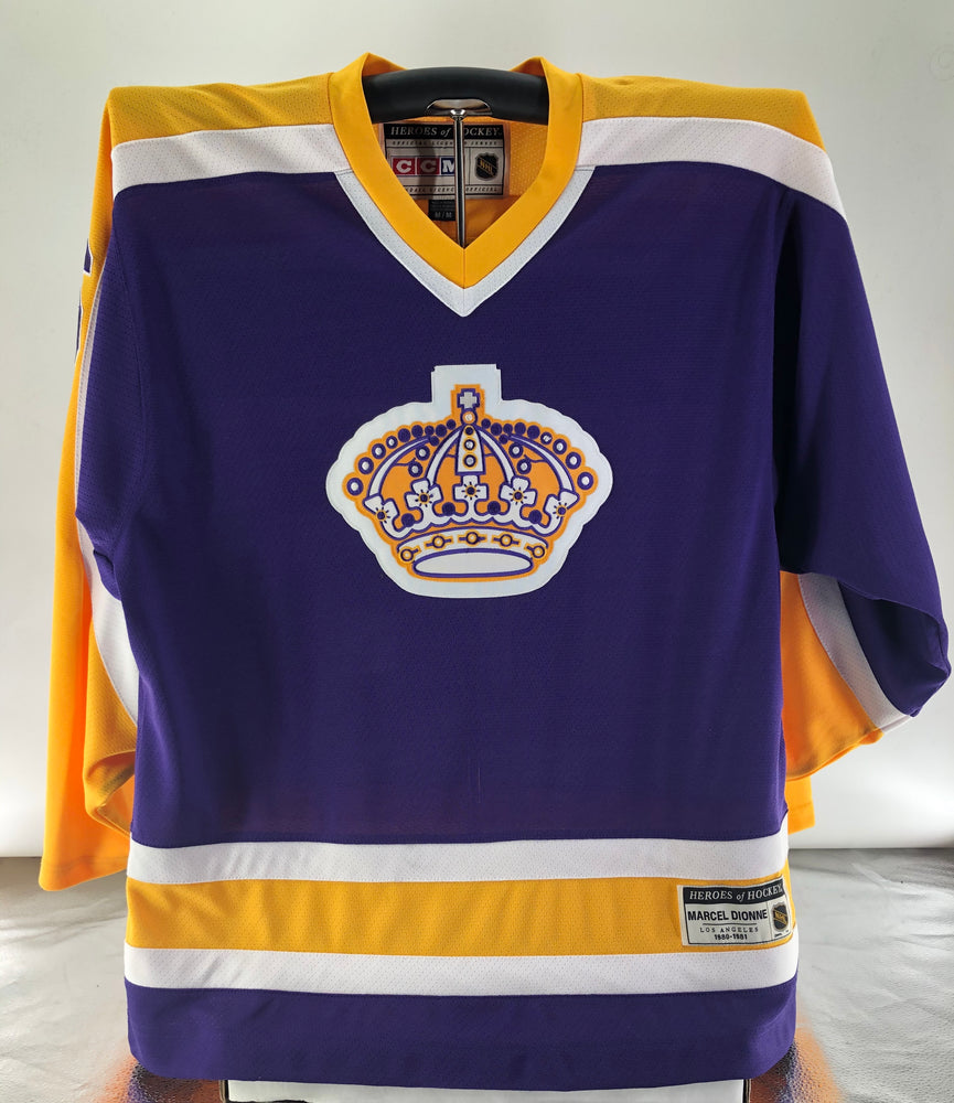 Marcel Dionne CCM Mens Purple Hockey Jersey Pastime Sports &