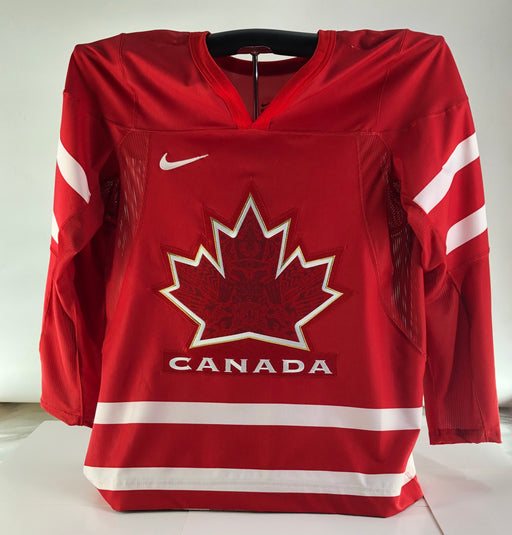 Roberto Luongo SIGNED 2010 Vancouver Olympics Team Canada Nike Jersey Size  Large