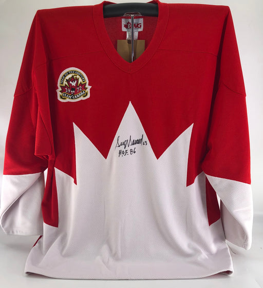 Serge Savard Autographed Team Canada Home Jersey - Pastime Sports & Games