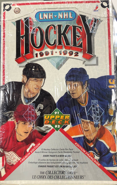 1991/92 Upper Deck French Hockey Hobby Box - Pastime Sports & Games