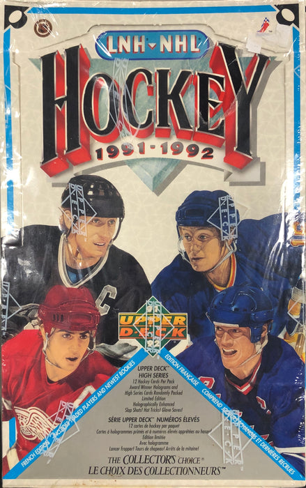 1991/92 Upper Deck French Hi # Hockey Hobby Box - Pastime Sports & Games