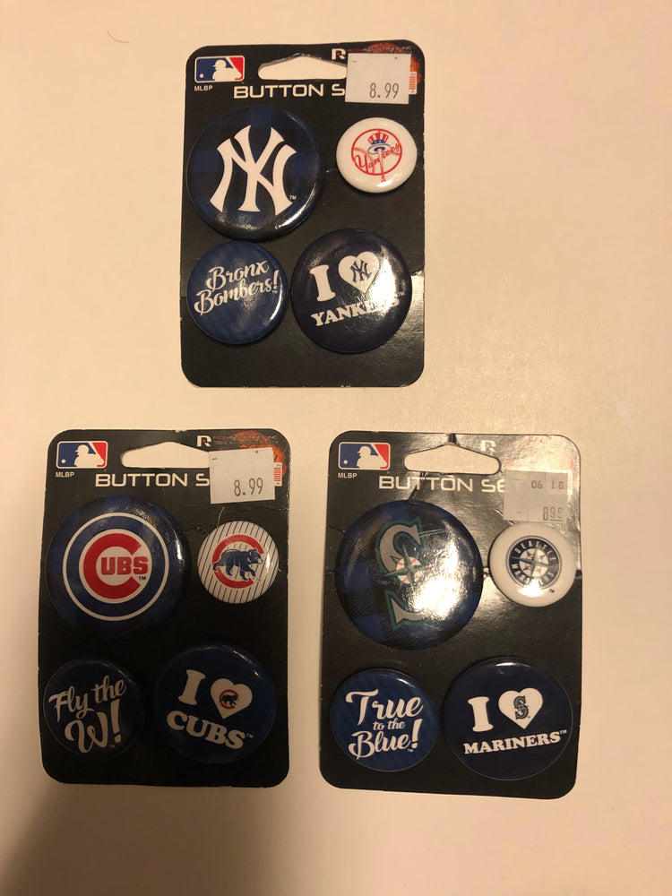 MLB Button Set - Pastime Sports & Games