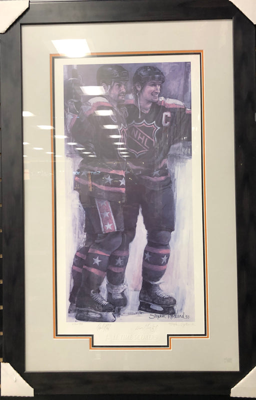 Wayne Gretzky & Paul Coffey Autographed Framed Photo - Pastime Sports & Games