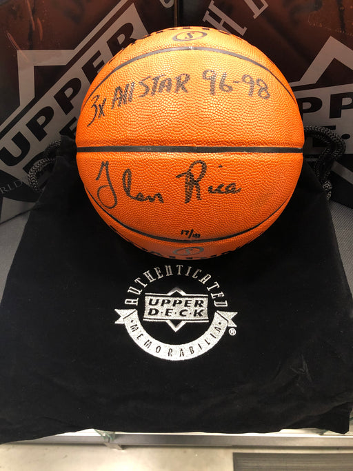 Glen Rice Inscribed Spalding Basketball - Pastime Sports & Games