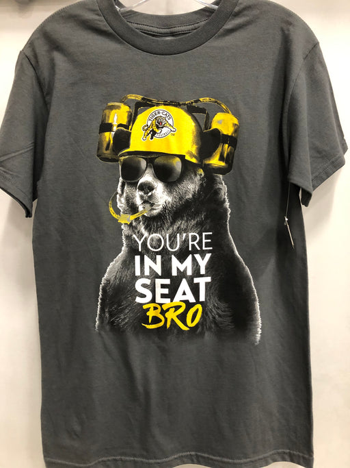 CFL Hamilton Tiger Cats Your I My Seat Bro Mens T-Shirt - Pastime Sports & Games