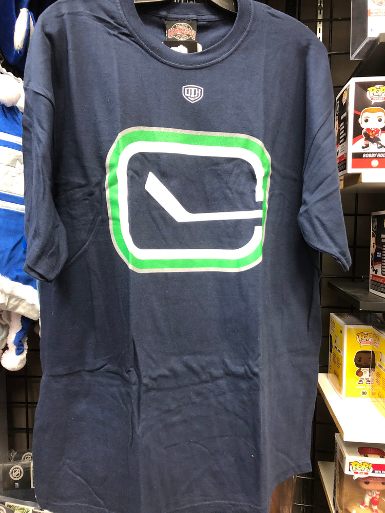 NHL Vancouver Canucks Mens T-Shirt Stick Logo - Pastime Sports & Games