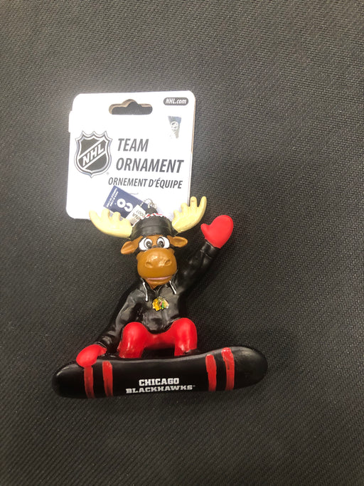 Chicago Blackhawks Hockey Moose Ornament - Pastime Sports & Games