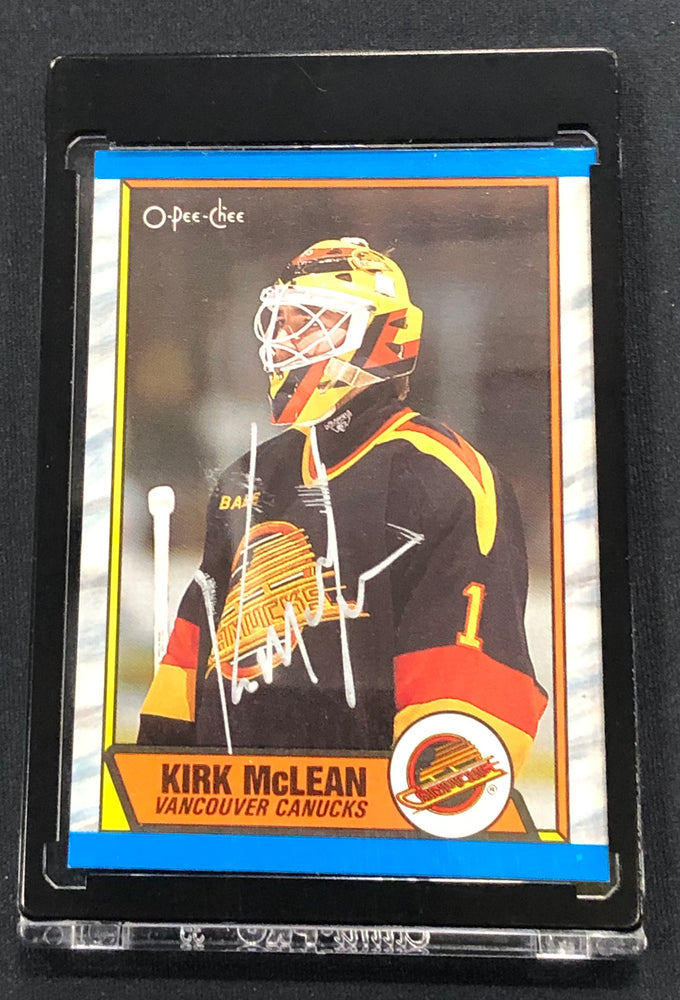 Kirk McLean Autographed Rookie Card - Pastime Sports & Games