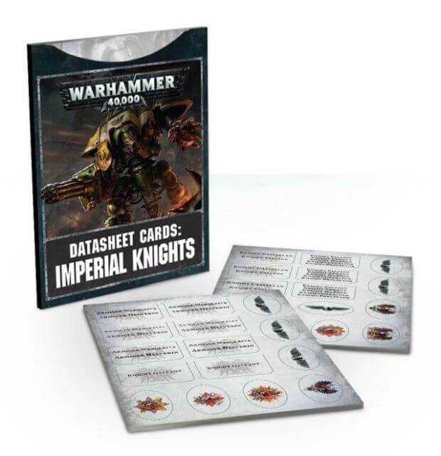 Warhammer 40,000 Datasheet Cards Imperial Knights (54-03-60) - Pastime Sports & Games