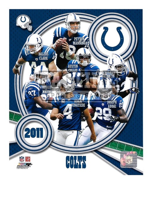 Indianapolis Colts 8X10 Player Montage (2011) - Pastime Sports & Games