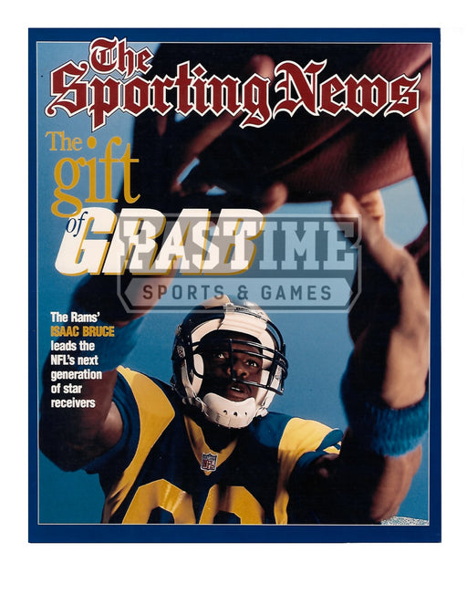 Isaac Bruce 8X10 Los Angeles Rams (Cover of Magazine) - Pastime Sports & Games