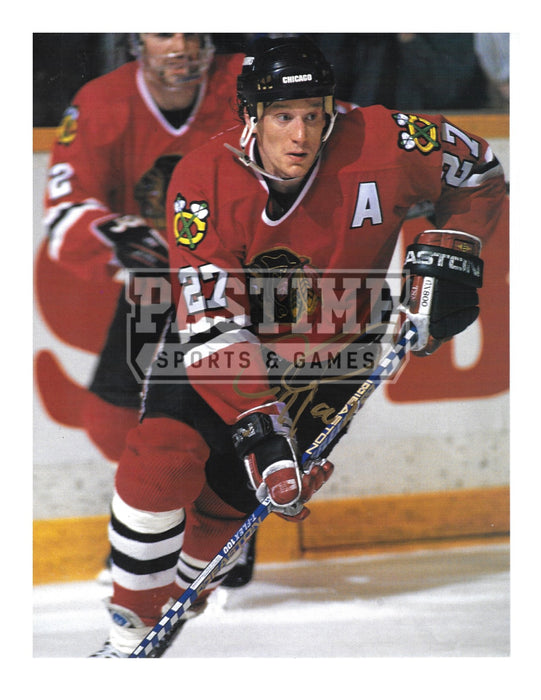 Jeremy Roenick Autographed 8X10 Magazine Page Chicago Blackhawk Home Jersey (Skating) - Pastime Sports & Games