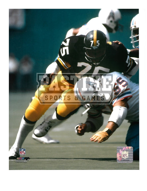 Joe Greene 8X10 Pittsburgh Steelers Home Jersey (Tackling Player) - Pastime Sports & Games