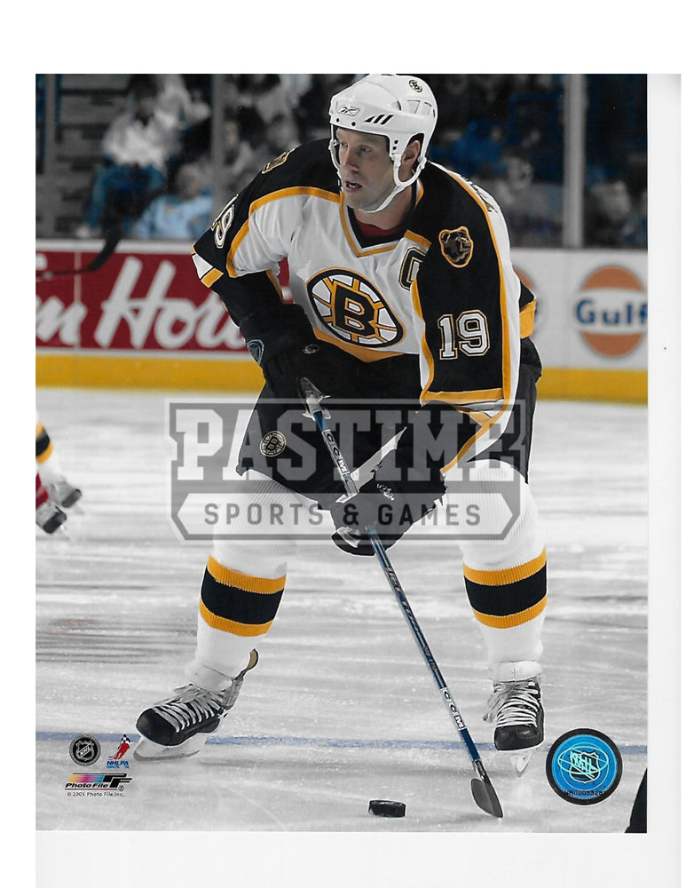 Joe Thornton 8X10 Boston Bruins Away Jersey (Skating With Puck) - Pastime Sports & Games