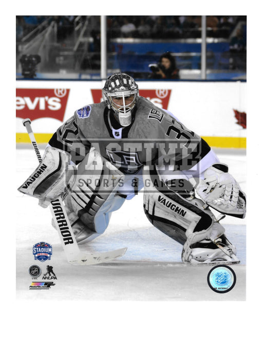 Jonathan Quick 8X10 LA Kings Home Grey Jersey (In Position) - Pastime Sports & Games