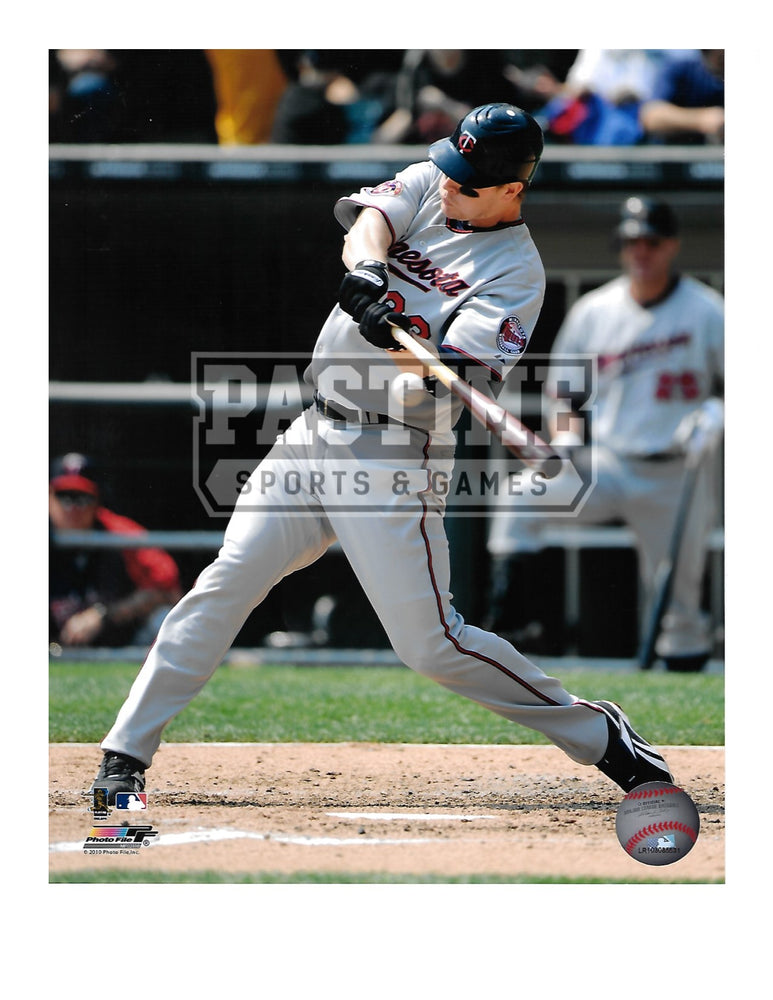 Justin Morneau 8X10 Minnesota Twins (About to Hit Ball) - Pastime Sports & Games