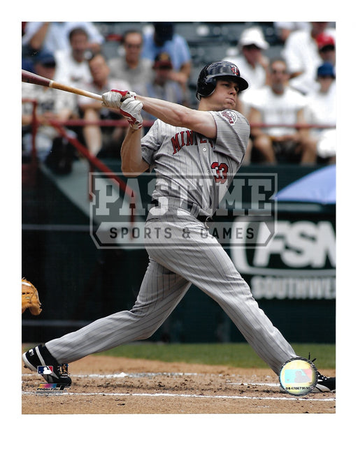 Justin Morneau 8X10 Minnesota Twins (Swinging Bat Pose 2) - Pastime Sports & Games