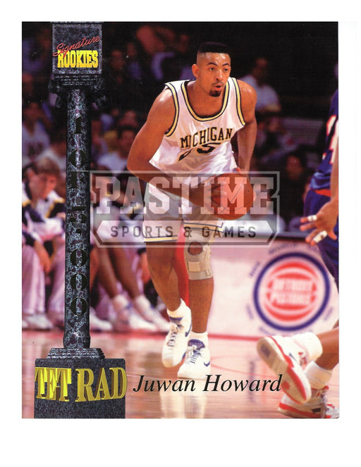 Juwan Howard 8X10 Michigan Wolverines (Signature Rookies) - Pastime Sports & Games