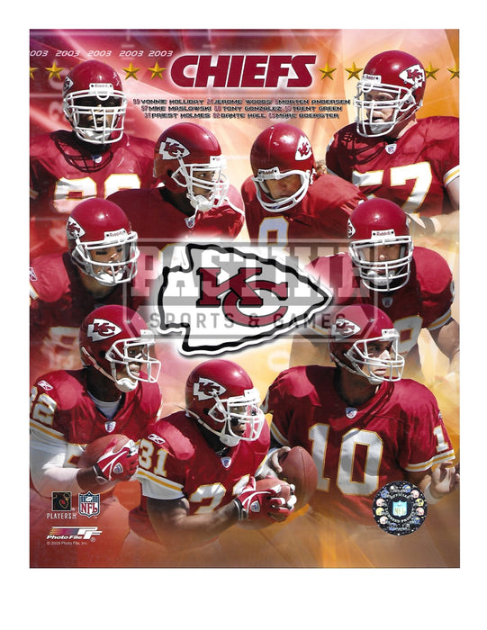 Kansas City Chiefs 8X10 Player Montage (2003) - Pastime Sports & Games