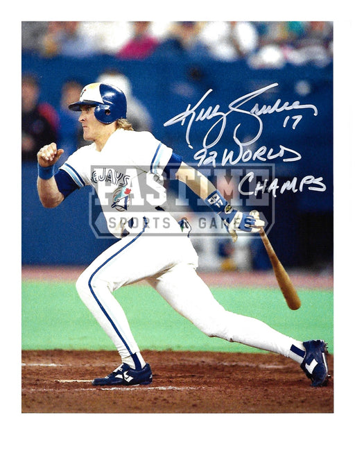 Kelly Gruber Autographed 8X10 Toronto Blue Jays (About to Run) - Pastime Sports & Games