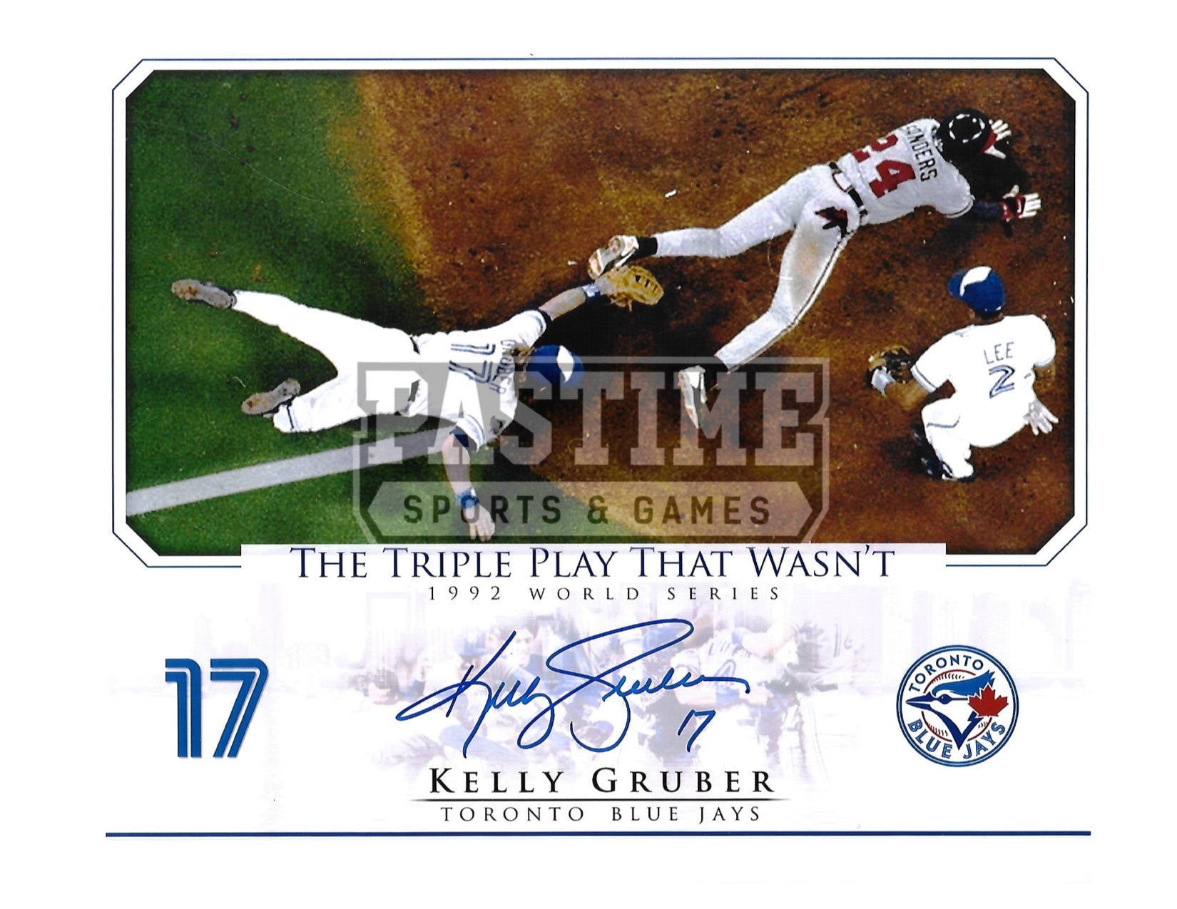 Kelly Gruber Autographed 8X10 Toronto Blue Jays (1992 World Series)