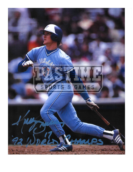 Kelly Gruber Autographed 8X10 Toronto Blue Jays (Swinging Bat) - Pastime Sports & Games