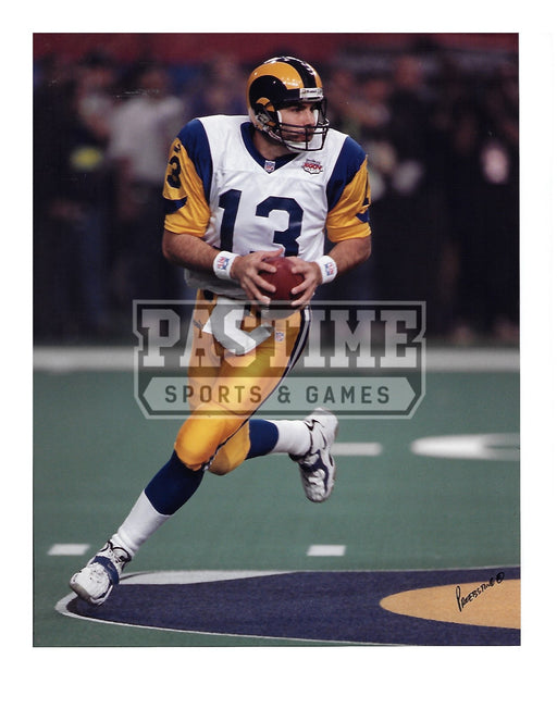 Kurt Warner 8X10 St. Louis Rams (Running With Ball) - Pastime Sports & Games