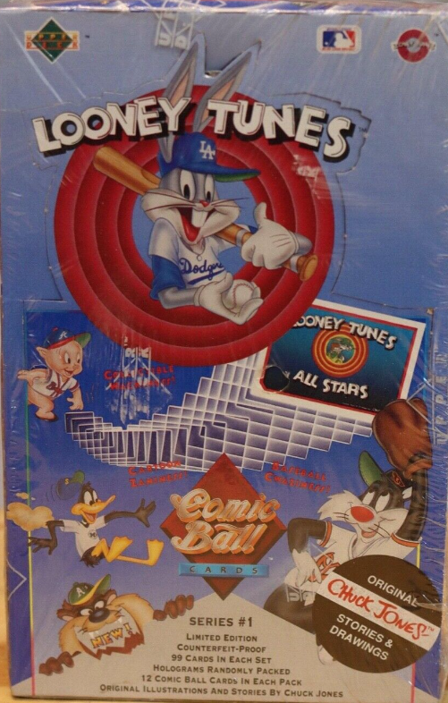 1990 Upper Deck Looney Tunes Series 1 Comic Ball Baseball Wax - Pastime Sports & Games