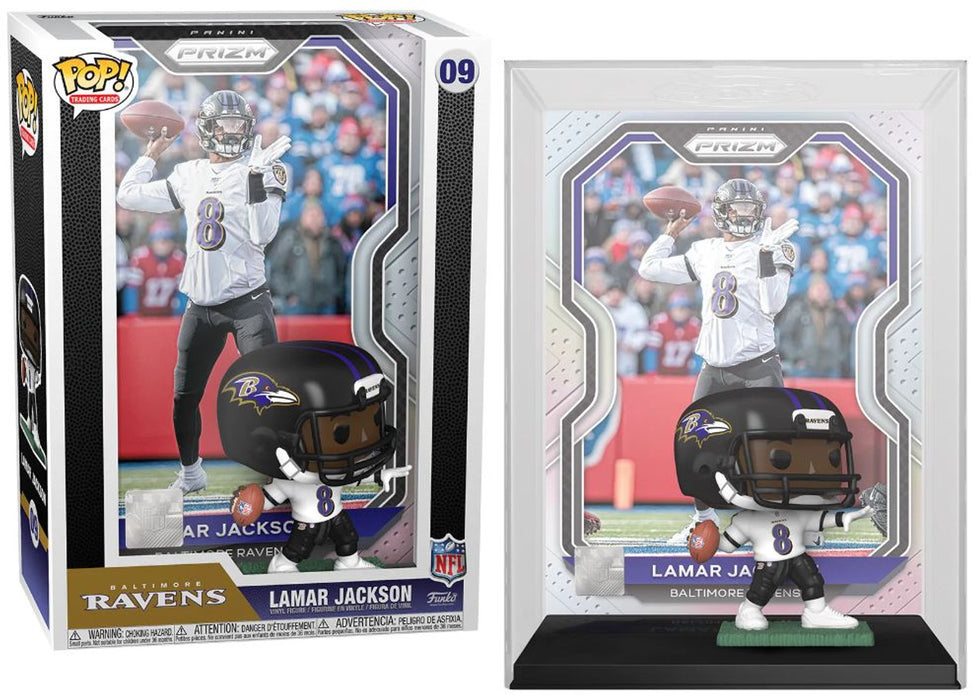 Funko Pop! Trading Cards Lamar Jackson Baltimore Ravens #09 - Pastime Sports & Games